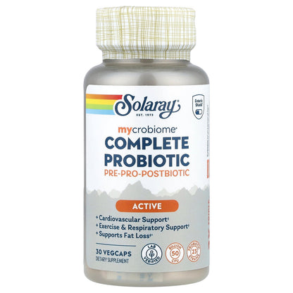 Solaray, Mycrobiome®, Complete Probiotic, Active, 30 VegCaps