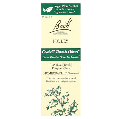 Bach, Original Flower Remedies, Holly, 0.35 fl oz (10 ml)