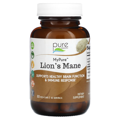 Pure Essence, MyPure™, Lion's Mane 2X, Double Strength, 30 Vegi-Caps