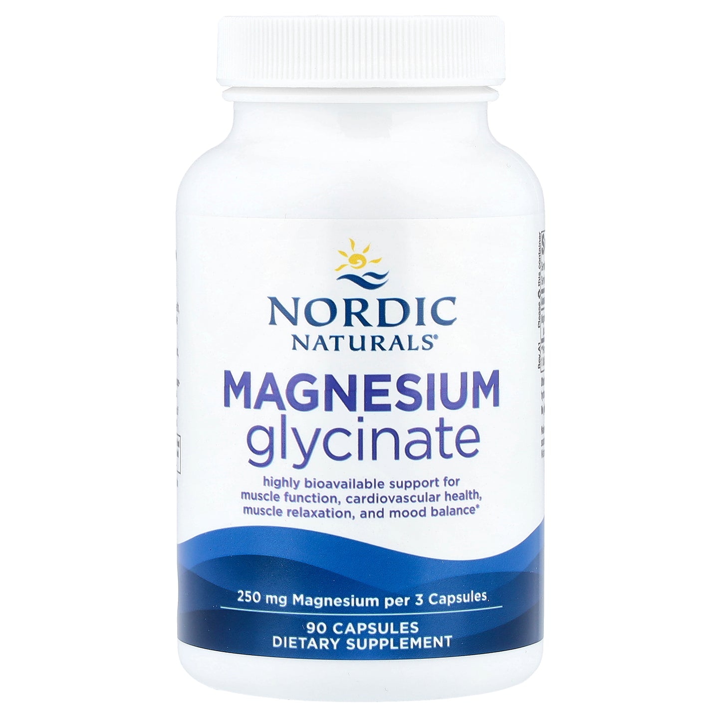 Nordic Naturals, Magnesium Glycinate, 90 Capsules (83 mg per Capsule)