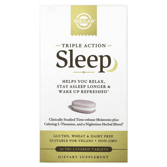 Solgar, Sleep, Triple Action, 30 Tri-Layered Tablets