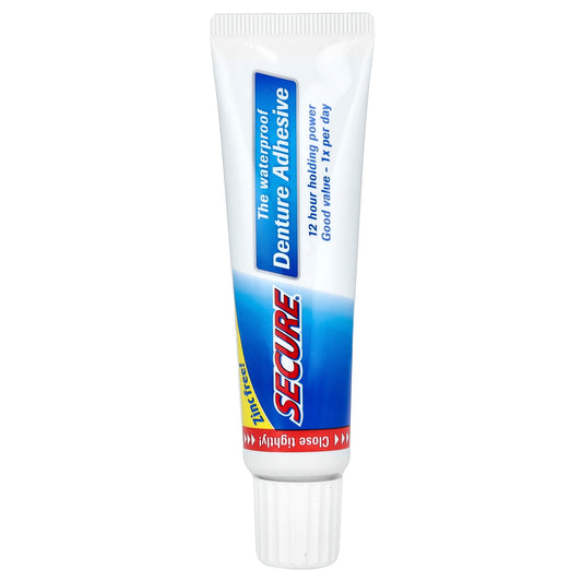 Secure Denture, The Waterproof Denture Adhesive, 1.4 oz (40 g)