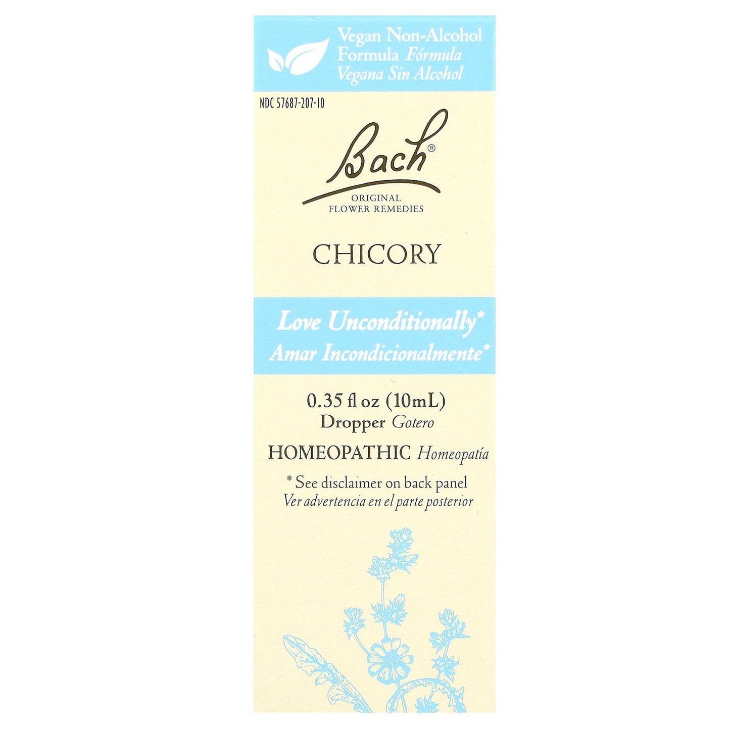 Bach, Original Flower Remedies, Chicory, 0.35 fl oz (10 ml)