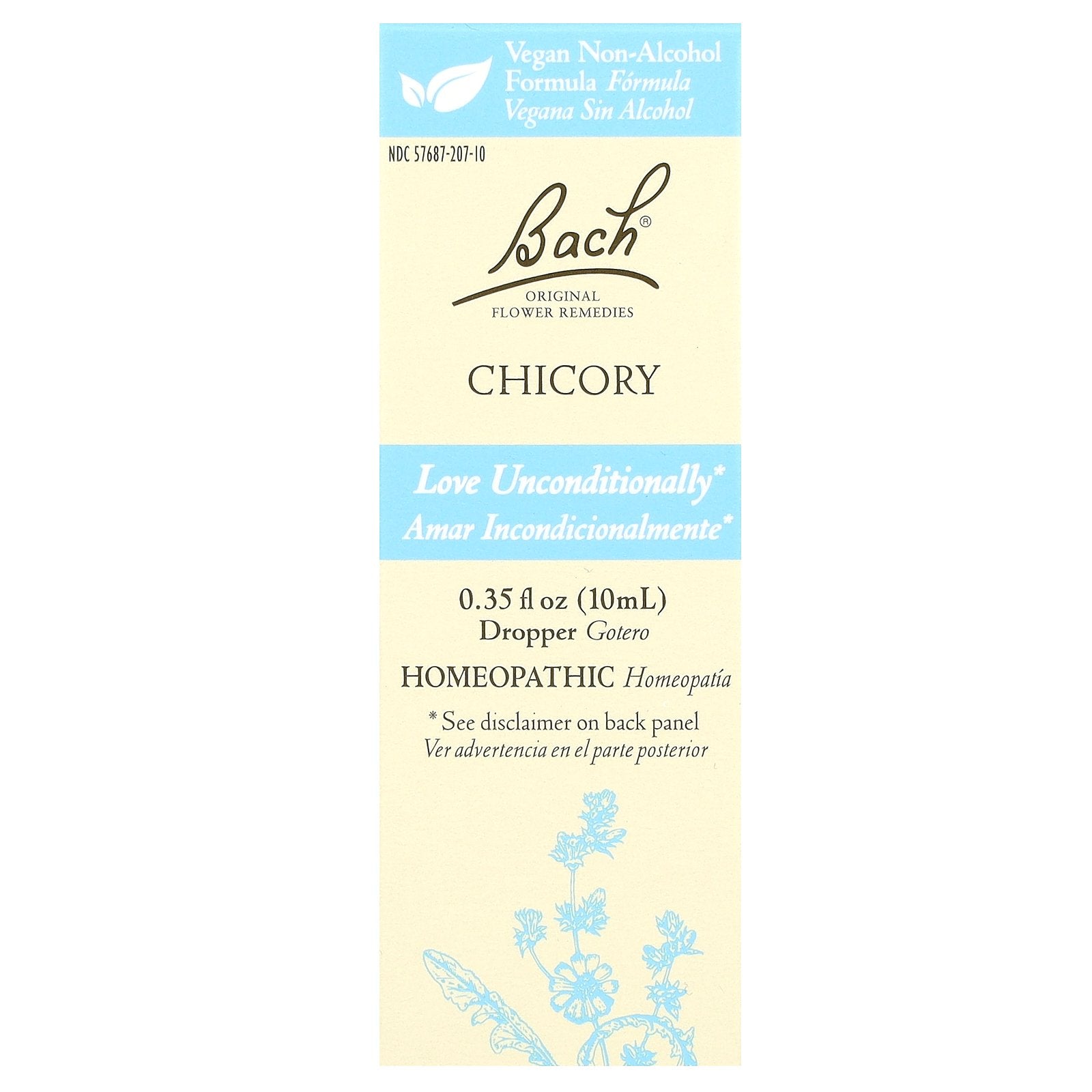 Bach, Original Flower Remedies, Chicory, 0.35 fl oz (10 ml)