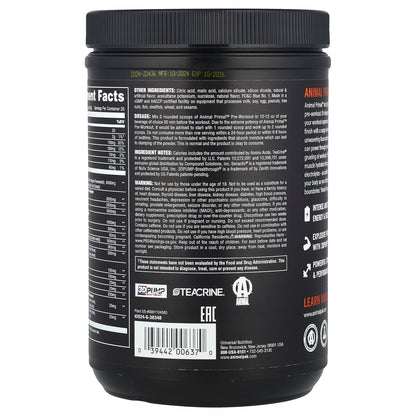Animal, Pre Workout Primal™ Powder, Candy Crush'd, 1.11 lb (505 g)