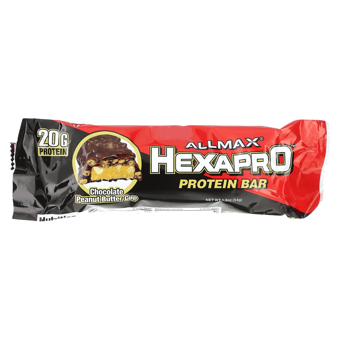 ALLMAX, Hexapro™, Protein Bar, Chocolate Peanut Butter Cup, 12 Bars, 1.9 oz (54 g) Each