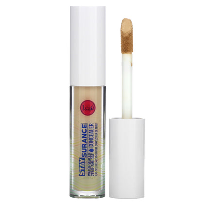 J.Cat Beauty, Staysurance, Water-Sealed Zero-Smudge Concealer, SHC108 Buff, 0.16 fl oz (4.8 ml)