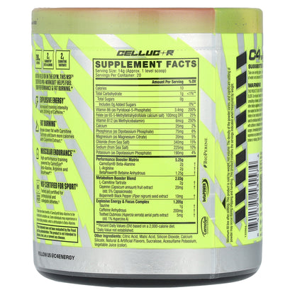 C4 / Cellucor, C4® Sport Ripped, Pre-Workout, Strawberry Watermelon, 9.9 oz (280 g)