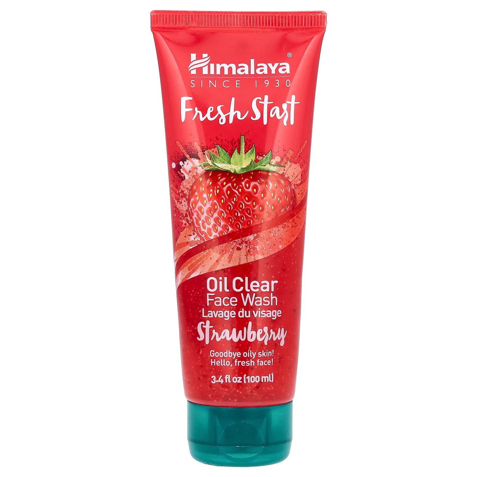 Himalaya, Fresh Start, Oil Clear Face Wash, Strawberry,  3.4 fl oz (100 ml)