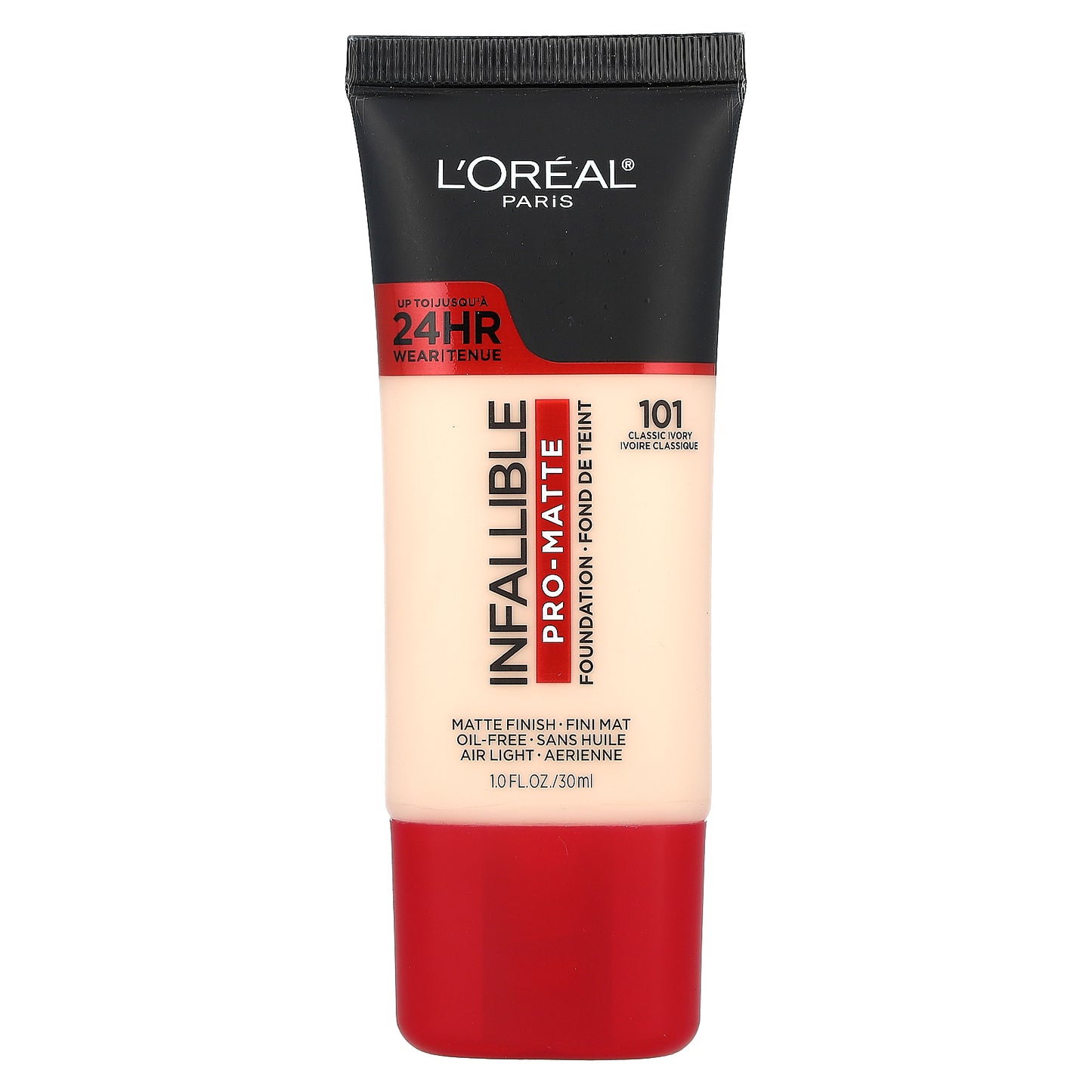 L'Oréal, Infallible, Pro-Matte Foundation, 101 Classic Ivory, 1 fl oz (30 ml)