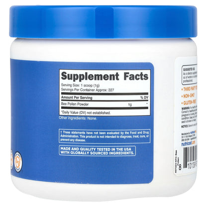 Nutricost, Bee Pollen Powder, Unflavored, 8.1 oz (227 g)