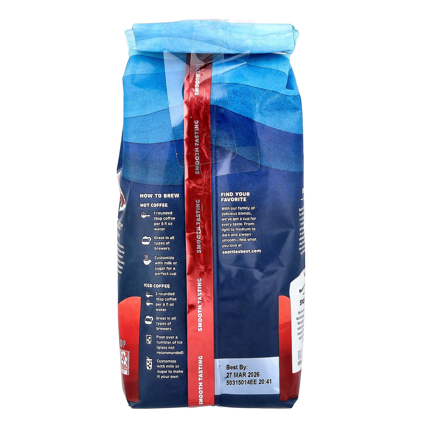 Seattle's Best Coffee, Post Alley®, Coffee, Ground, Dark Roast, 12 oz (340 g)