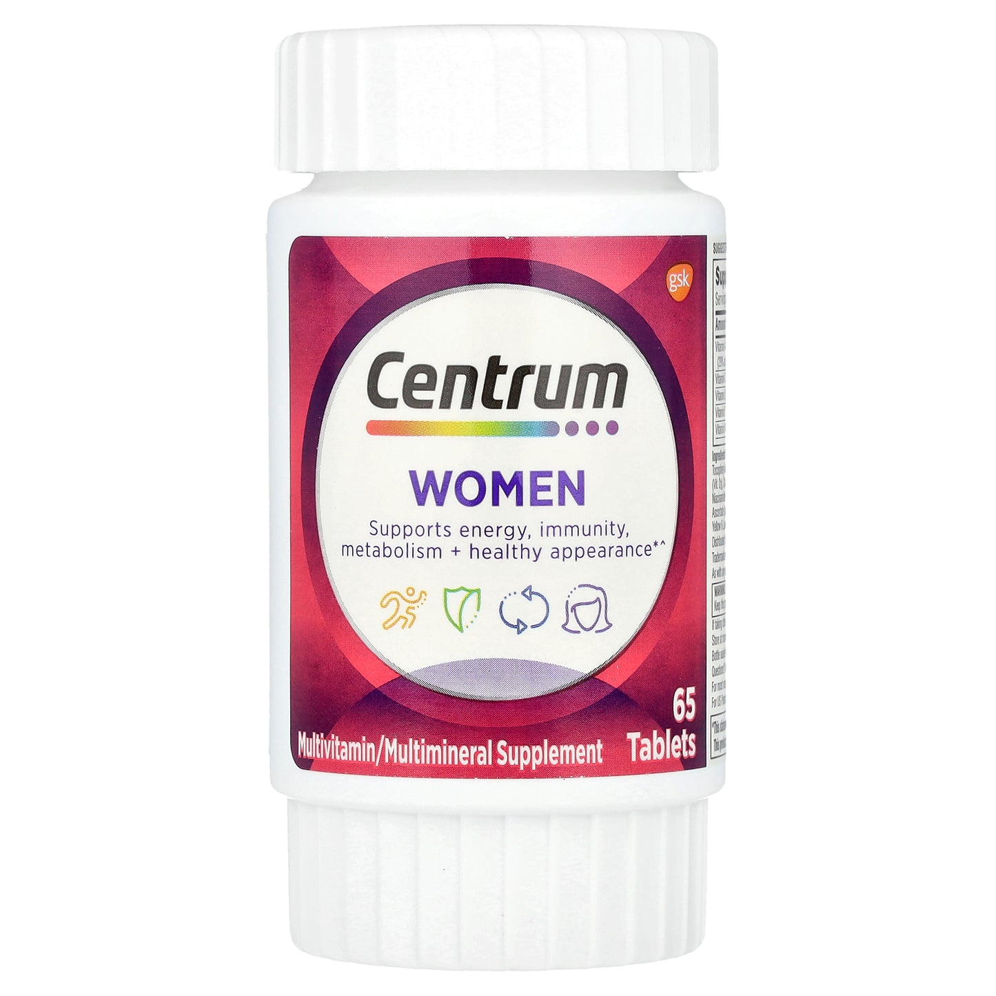 Centrum, Women Multivitamin, 65 Tablets