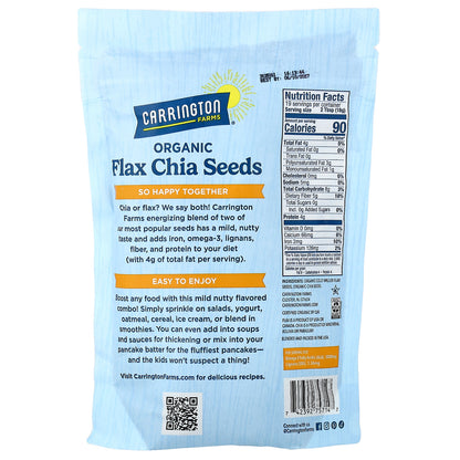 Carrington Farms, Organic Flax Chia Blend, 12 oz (340 g)