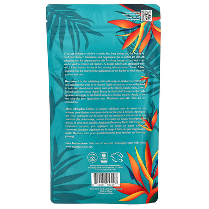 Beauty By Earth, Self Tanner Exfoliation & Application Kit , 3 Piece Set