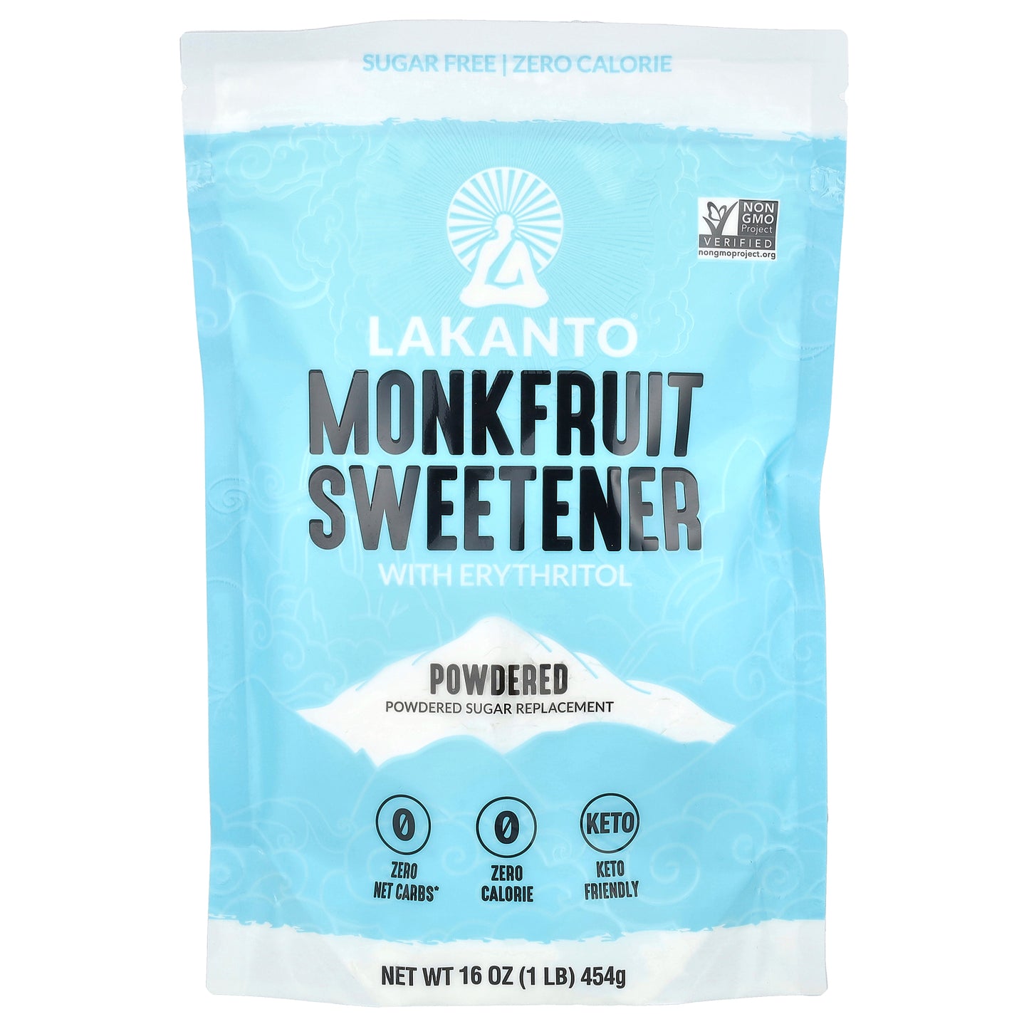 Lakanto, Monkfruit Sweetener with Erythritol, Powdered , 16 oz (454 g)