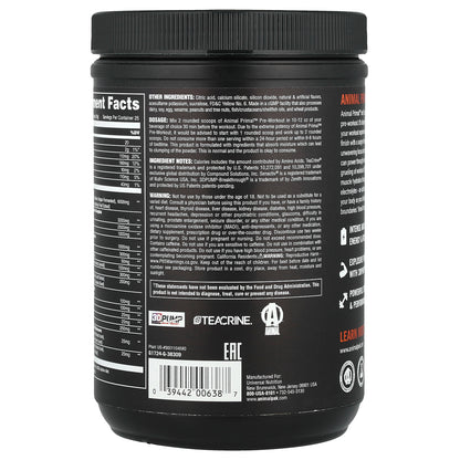 Animal, Pre Workout Primal™ Powder, Wick'd Peach, 1.04 lb (475 g)