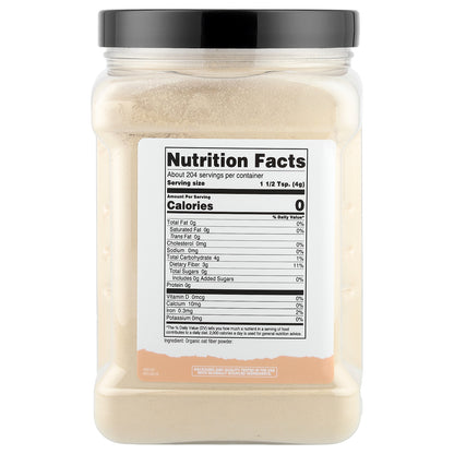 Nutricost, Pantry, Organic Oat Fiber, 29.1 oz (816 g)