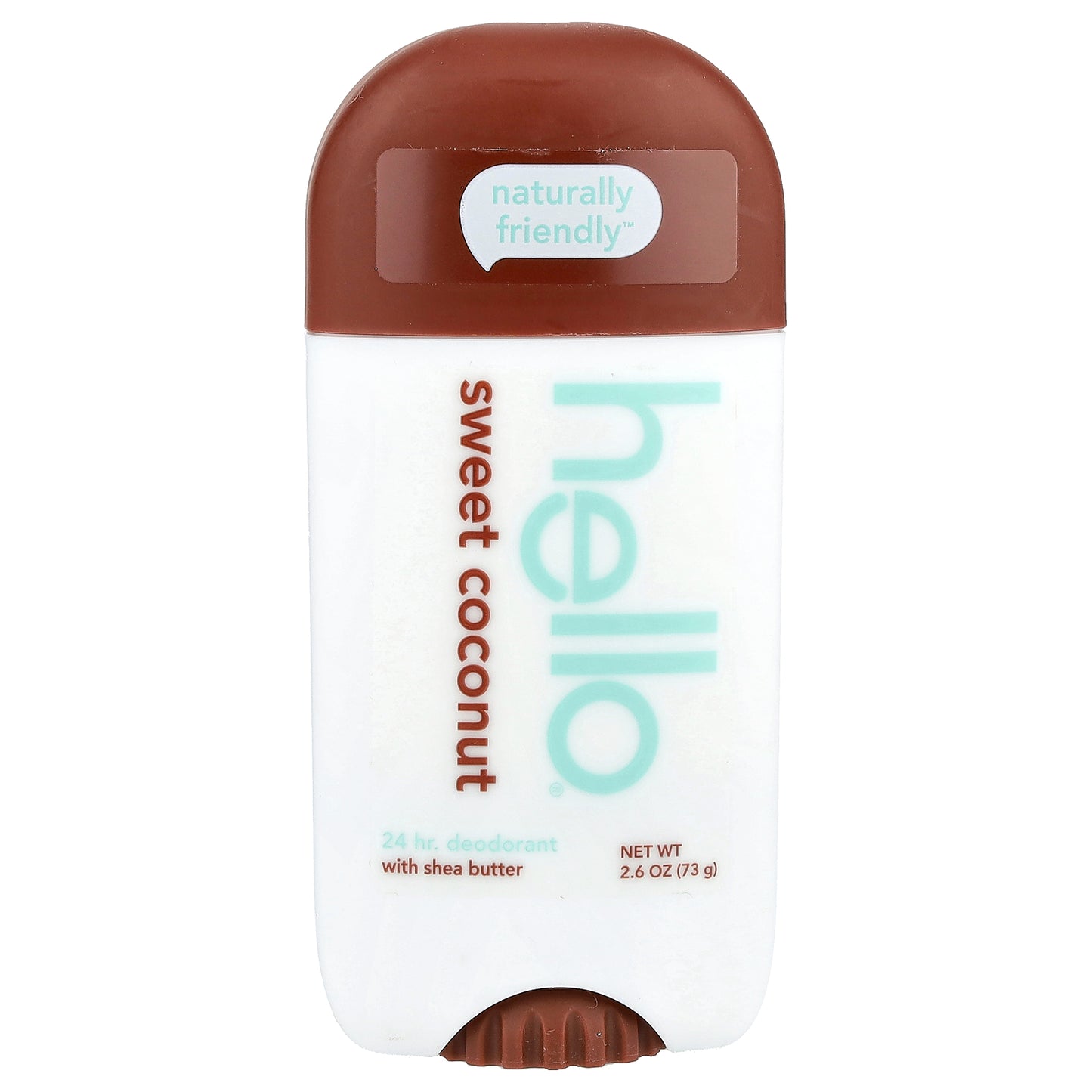 Hello, 24 Hr Deodorant with Shea Butter, Sweet Coconut, 2.6 oz (73 g)