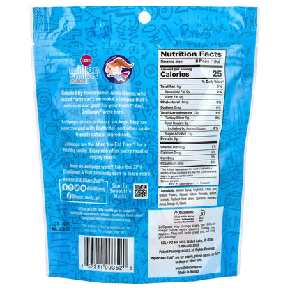 Zollipops, The Clean Teeth Pops, Delicious Fruit Flavors , Approx. 14 Pieces, 3.1 oz (88 g)