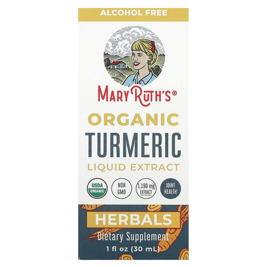 MaryRuth's, Organic Turmeric Liquid Extract, Alcohol Free, 1,190 mg, 1 fl oz (30 ml)