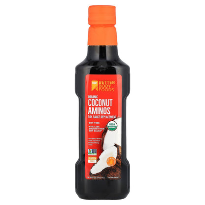 BetterBody Foods, Organic Coconut Aminos, Soy Sauce Replacement, 16.9 fl oz (500 ml)