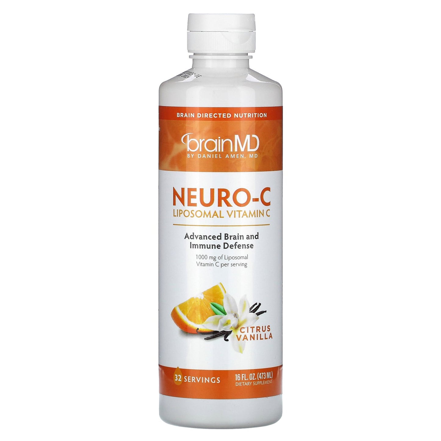 BrainMD, Neuro-C, Citrus Vanilla, 16 fl oz (473 ml)