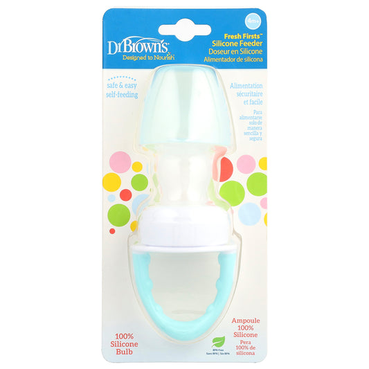 Dr. Brown's, Fresh Firsts™ Silicone Feeder, 4 Months +, Mint, 1 Count