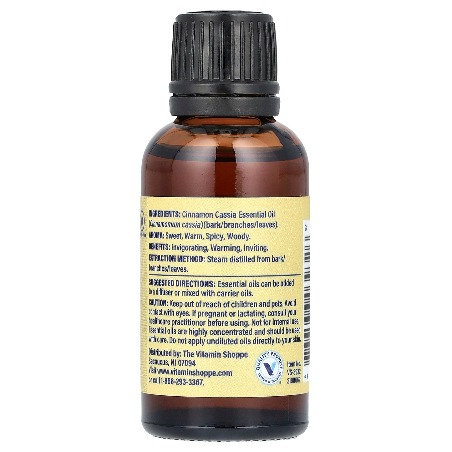 The Vitamin Shoppe, 100% Pure Essential Oil, Cinnamon, 1 fl oz (30 ml)