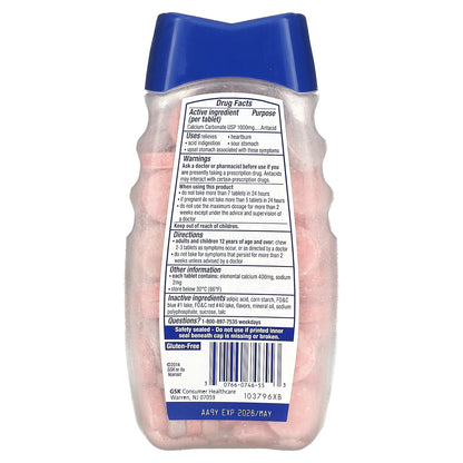 Tums, Ultra Strength Antacid,  Assorted Berries, 1,000 mg, 160 Chewable Tablets