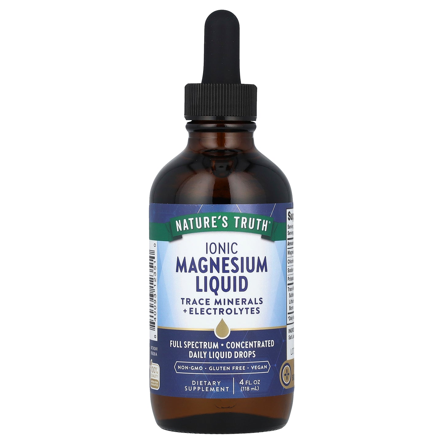 Nature's Truth, Ionic Magnesium Liquid, Unflavored, 4 fl oz (118 ml)