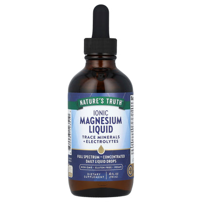 Nature's Truth, Ionic Magnesium Liquid, Unflavored, 4 fl oz (118 ml)