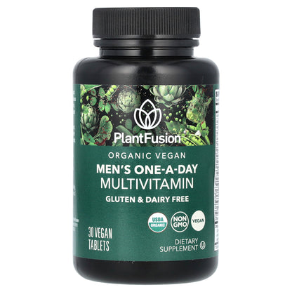 PlantFusion, Men's One-A-Day Multivitamin, 30 Vegan Tablets