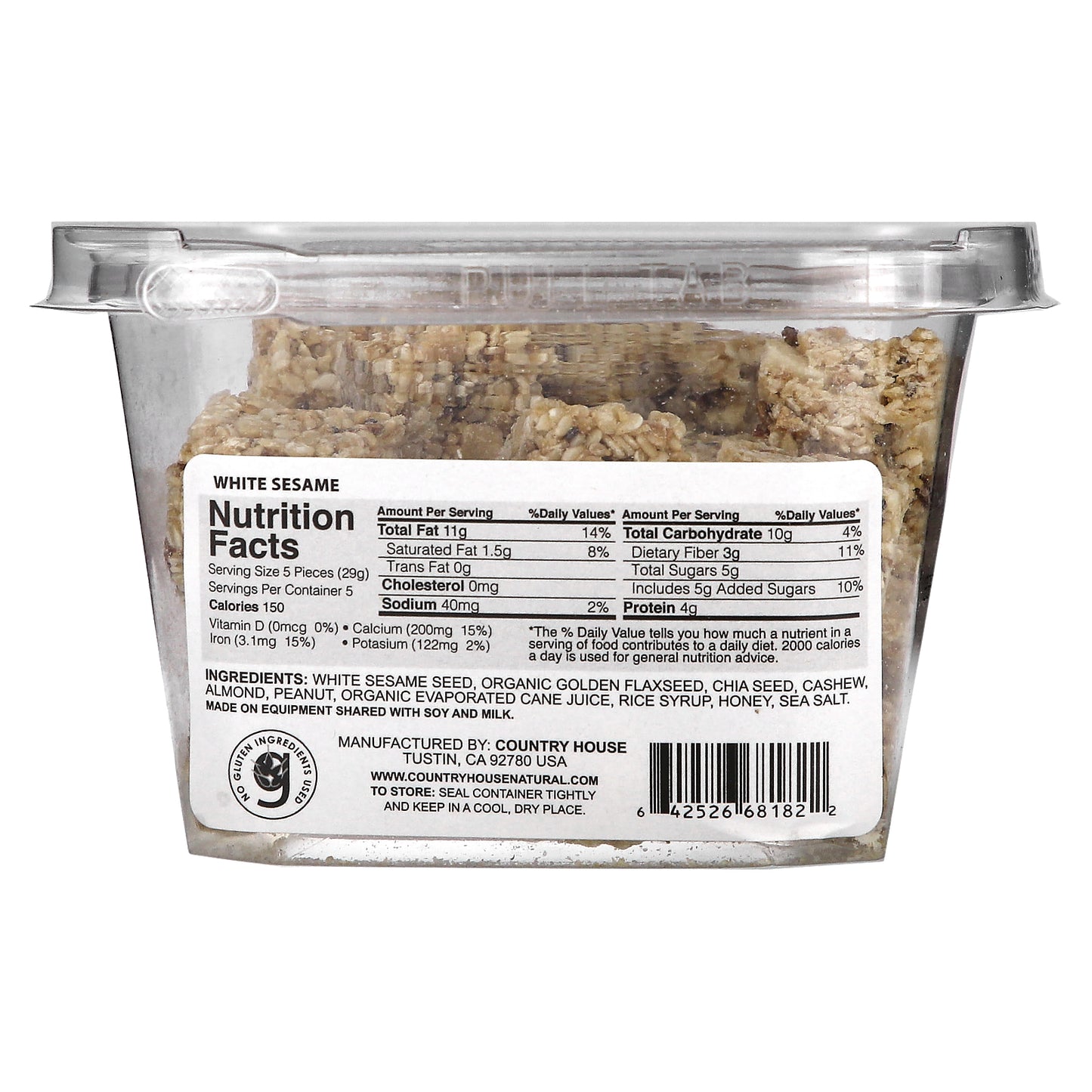 Country House, White Sesame, Chia + Flaxseed, 6.5 oz (184 g)