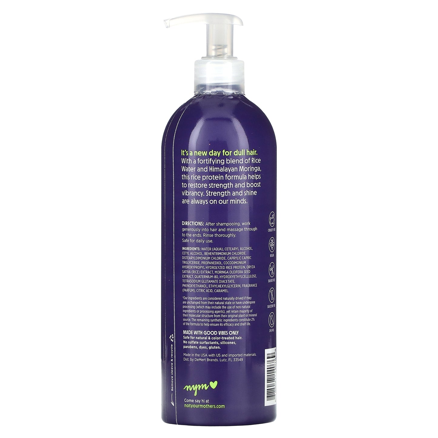 Not Your Mother's, Rice Water & Himalayan Moringa Conditioner, 15.2 fl oz (450 ml)