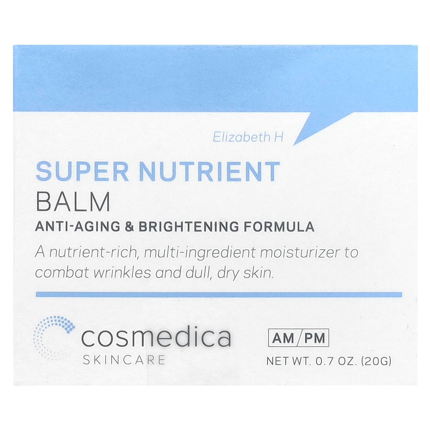 Cosmedica Skincare, Super Nutrient Balm, 0.7 oz (20 g)