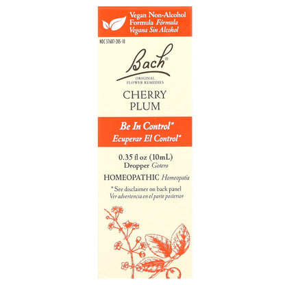 Bach, Original Flower Remedies, Cherry Plum, 0.35 fl oz (10 ml)