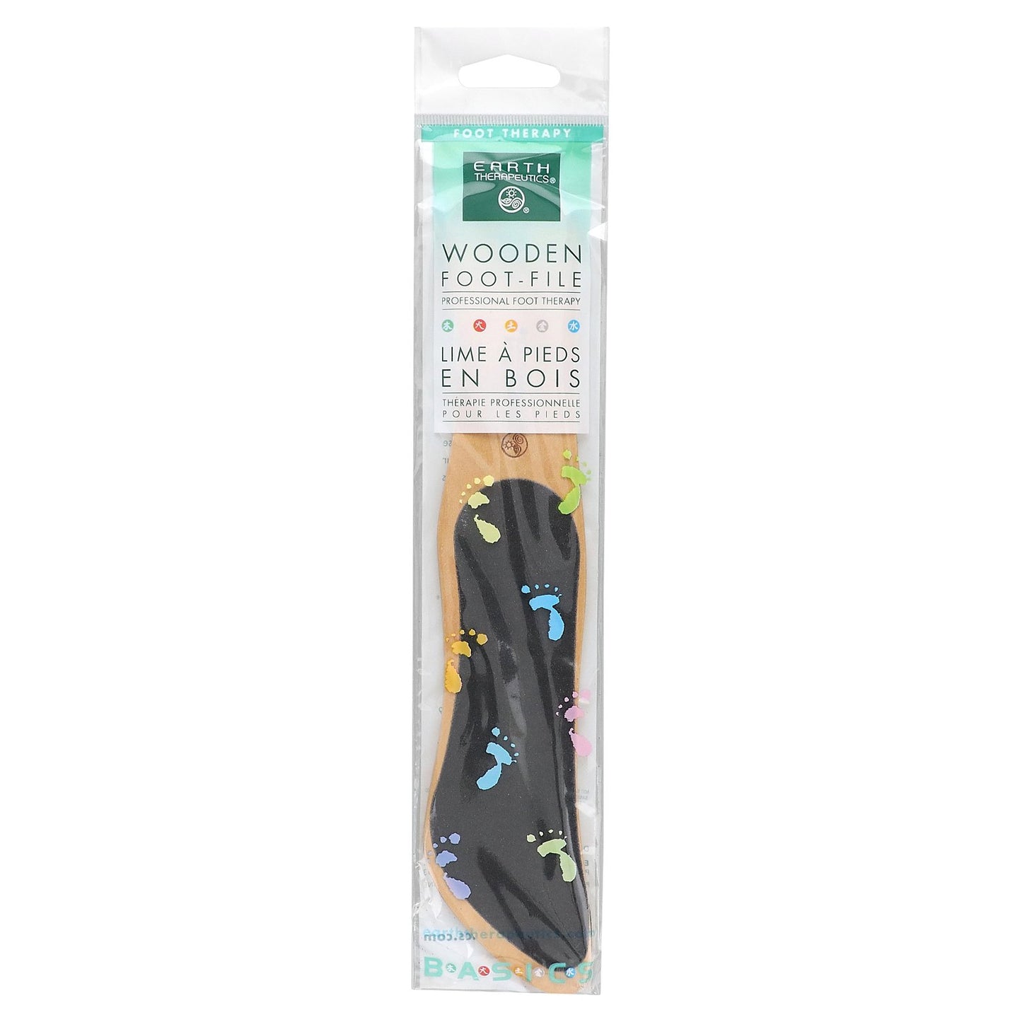 Earth Therapeutics, Basics, Wooden Foot-File, 1 File