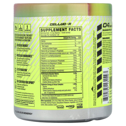 C4 / Cellucor, C4® Sport, Pre-Workout, Watermelon, 8.7 oz (246 g)