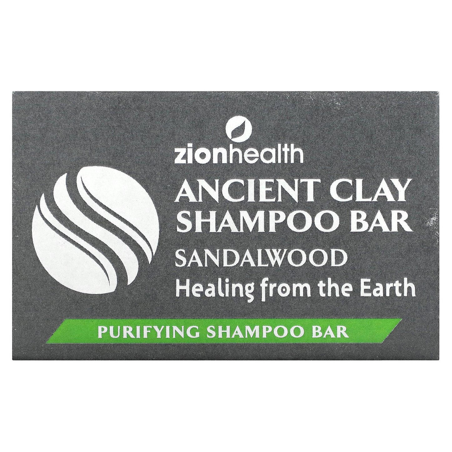 Zion Health, Ancient Clay Shampoo Bar, Sandalwood, 6 oz (70 g)