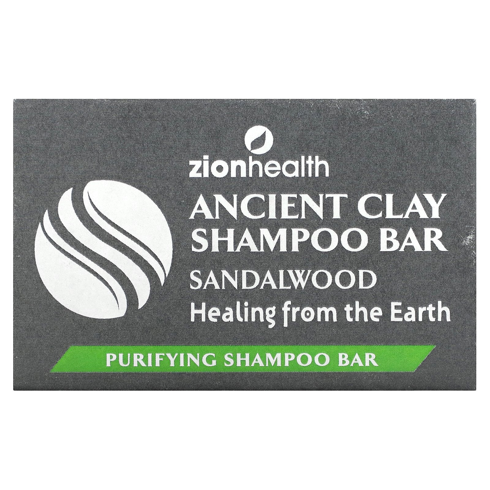 Zion Health, Ancient Clay Shampoo Bar, Sandalwood, 6 oz (70 g)
