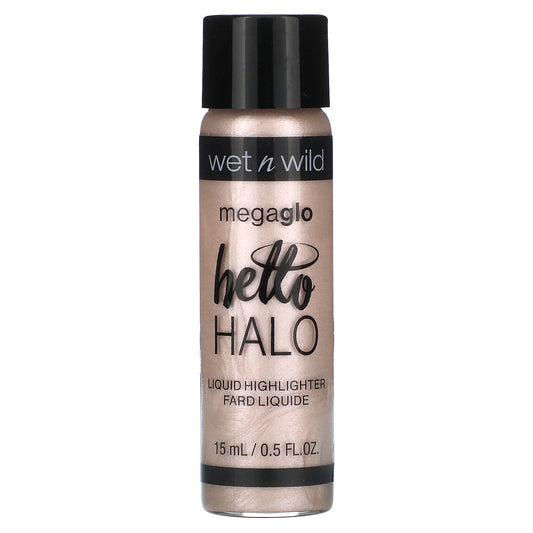 wet n wild, MegaGlo, Hello Halo Liquid Highlighter, 304A Halo, Goodbye, 0.5 fl oz (15 ml)