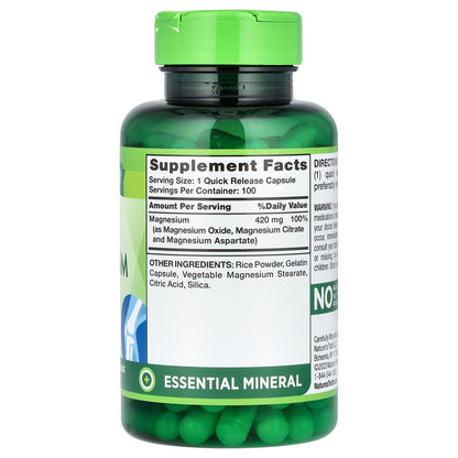 Nature's Truth, Triple Magnesium Complex, 100 Quick Release Capsules (420 mg per Capsule)