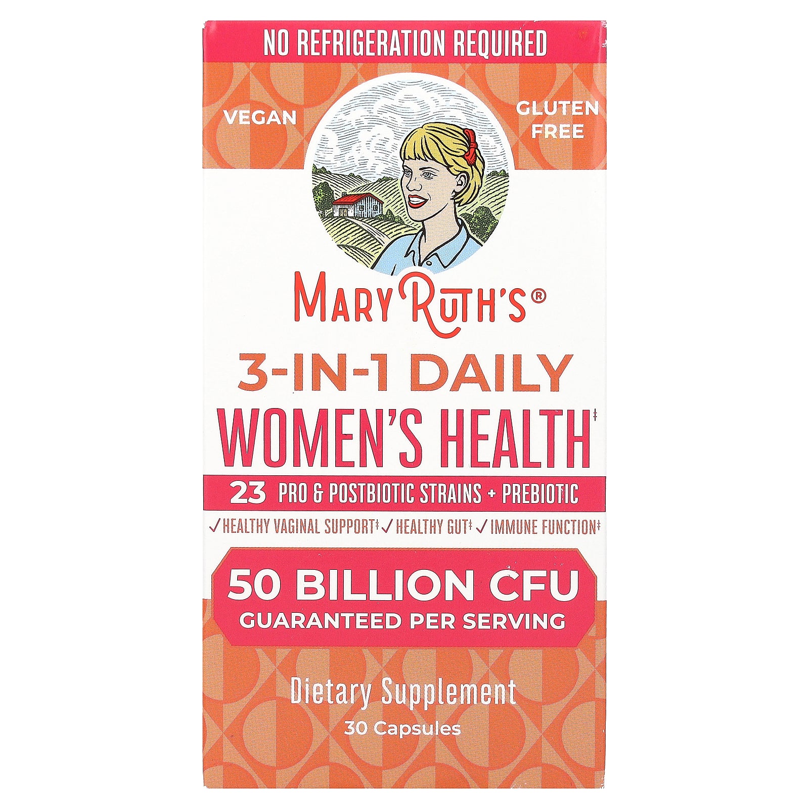 MaryRuth's, 3-in-1 Daily Women's Health , 50 Billion CFU, 30 Capsules