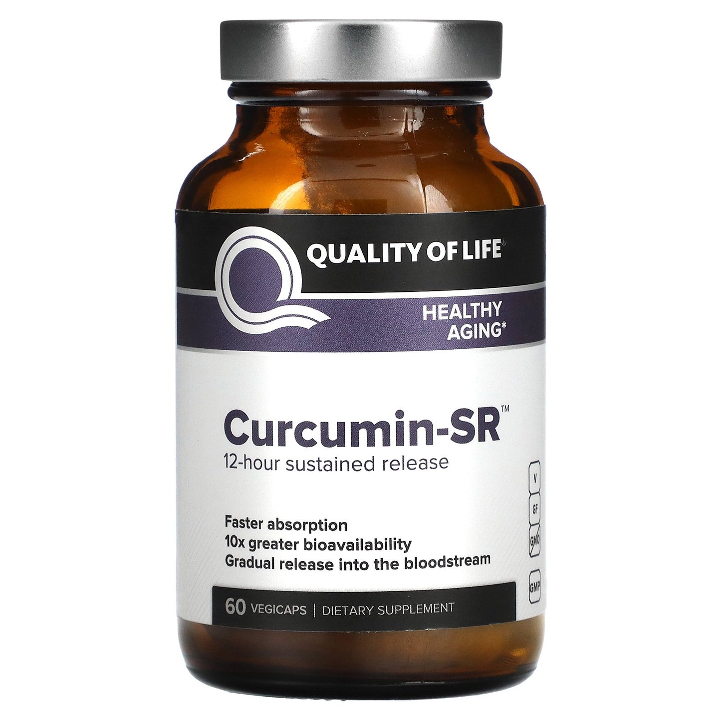 Quality of Life, Curcumin-SR, 60 Vegicaps