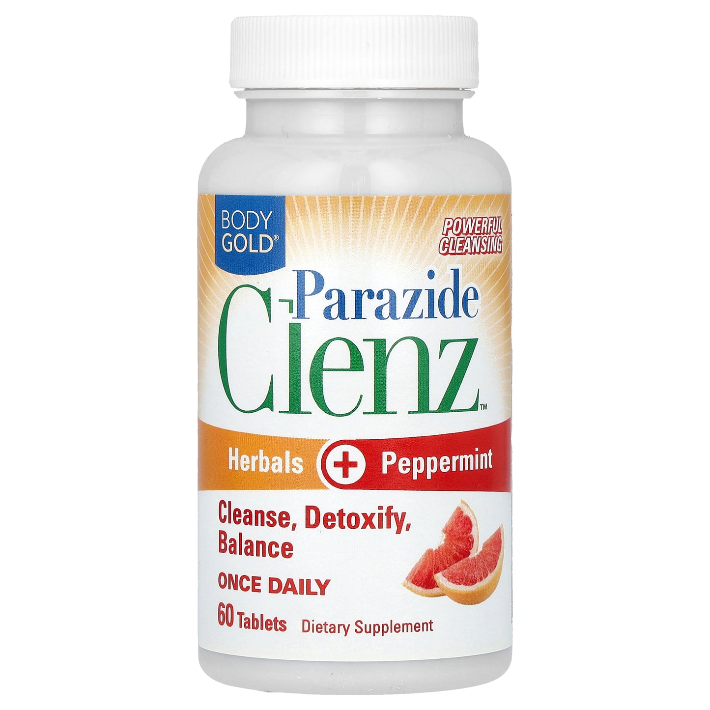 BodyGold, Parazide Clenz, 60 Tablets