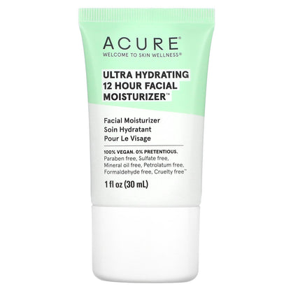 ACURE, Ultra Hydrating, 12 Hour Facial Moisturizer, 1 fl oz (30 ml)