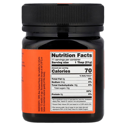 Egmont Honey, Manuka Honey, Raw & Unpasteurized, UMF™ 16+, MGO 575+, 8.8 oz (250 g)