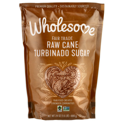 Wholesome Sweeteners, Raw Cane Turbinado Sugar, 24 oz (680 g)