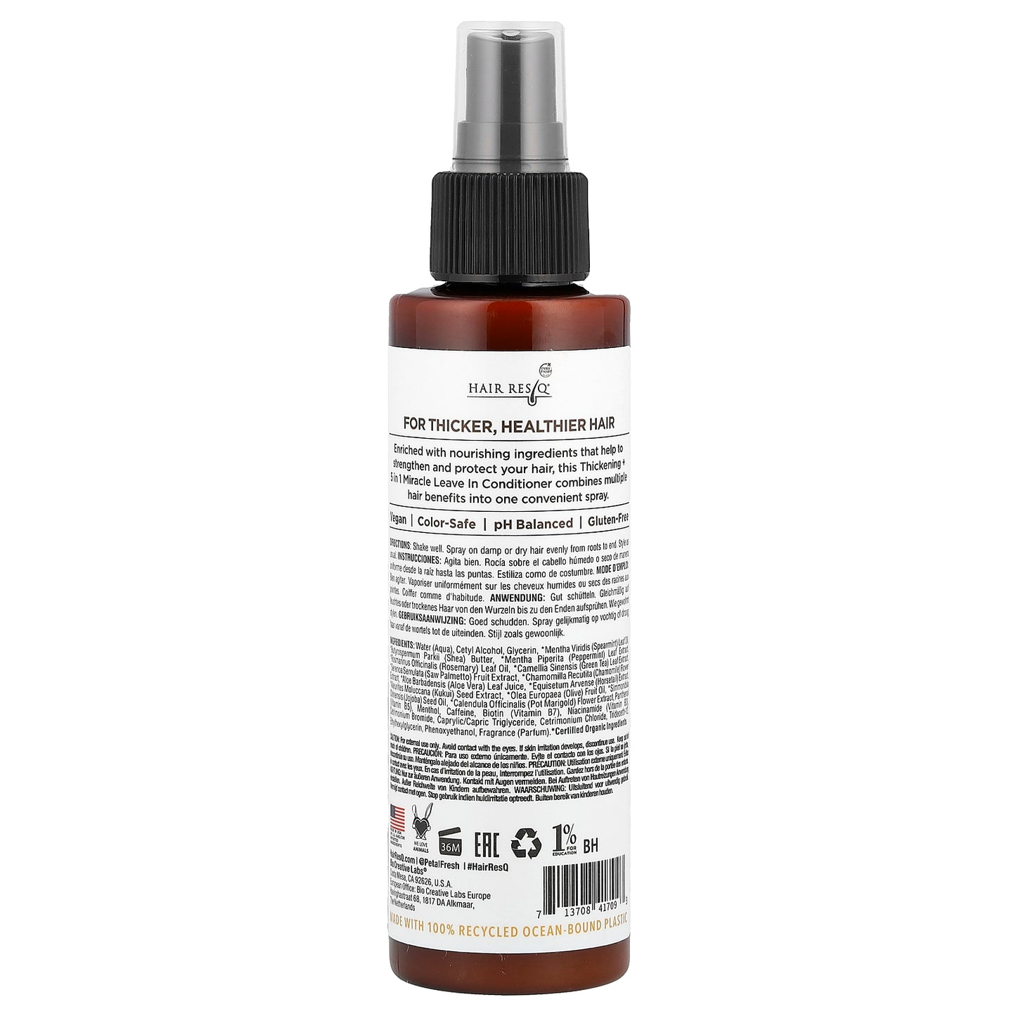 Petal Fresh, Hair ResQ®, Thickening + 5 in 1 Miracle Leave in Conditioner , 5 fl oz (147 ml)